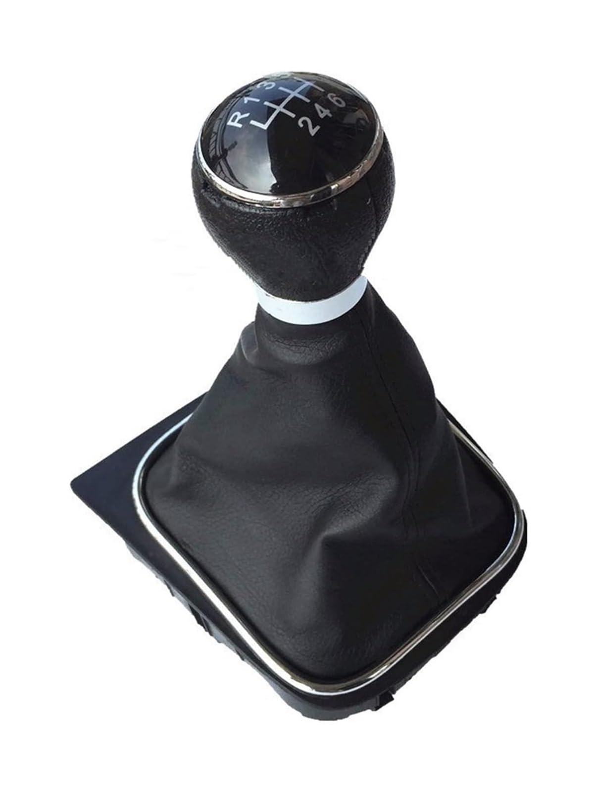 Qmtvfsrh 6 Speed A Car Gear Shift Knob Gear Shift Knob Lever Shifter Gaiter Boot Cover For Golf 6 Mk6 R20 5 For A5 Mk5 For Gti For Gtd For R32 For A6 2004-2014