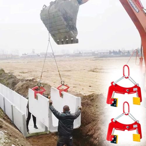 Zaciski do podnoszenia granitu z antypoślizgową gumą, pionowy podnośnik do płyt kamiennych, regulowany otwór dla bezpiecznego przenoszenia