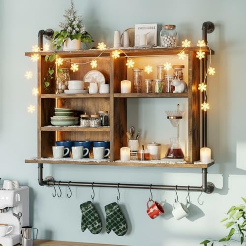 REIBII 4-Tier Industrial Pipe Shelf