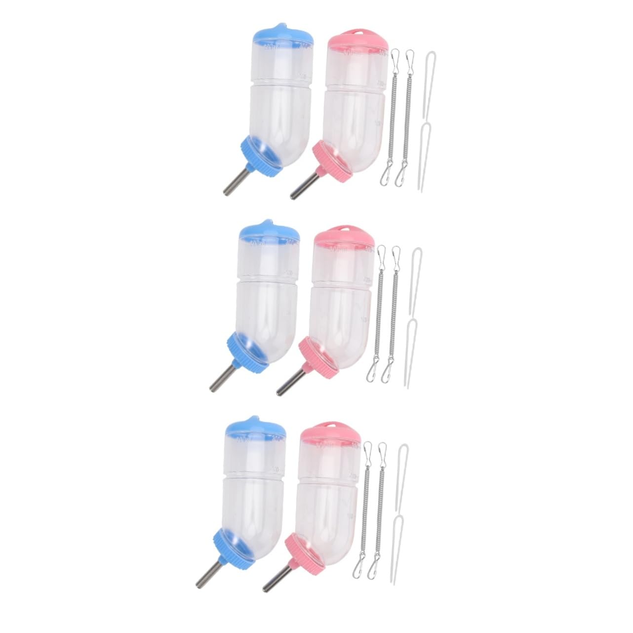 Housoutil 6pezzi Dispenser Per Piccoli Animali Di Bottiglie Impermeabili Per Conigli e Criceti Materiale e Resistente Agli Animali Facile Monitoraggio Del