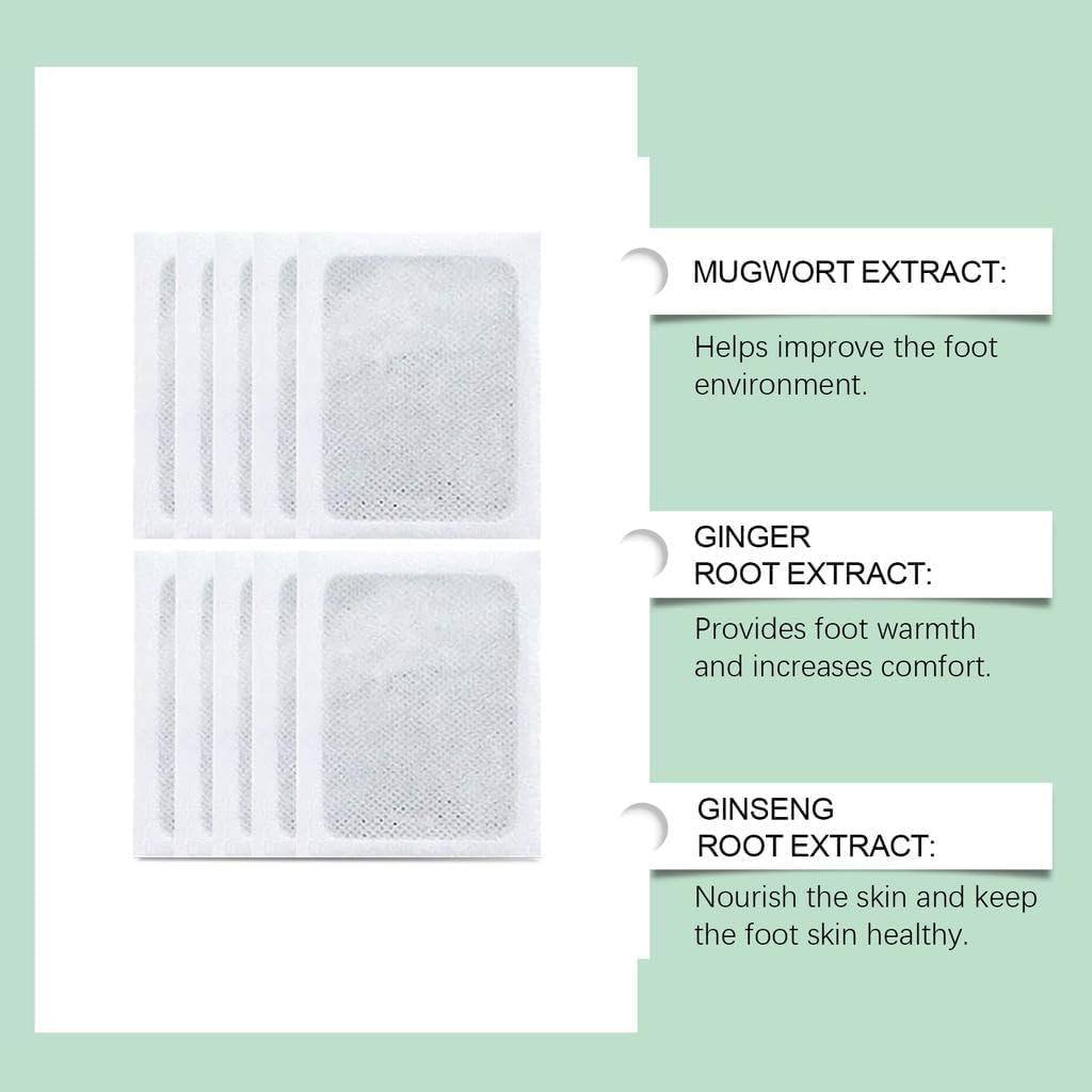 Detox Foot Pads - Herbal Bamboo Vinegar (10 Pcs) — Amazon image 3