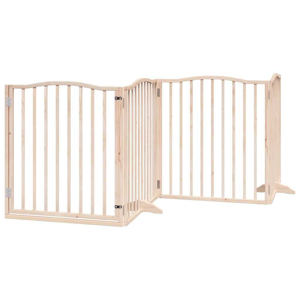 vidaXL Puerta para Perros Plegable 12 Paneles Madera de álamo 960 cm