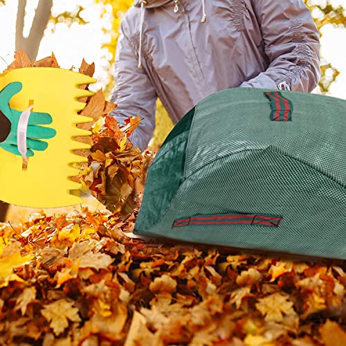 Aimgrowth 30 Gallon Heavy Duty Brown Paper Lawn And Leaf Bags With 22 Gal Dustpan-Type Bag And Leaf Scoops| 2-Ply Large Kraft Paper Bags (10 Count) | Tear Resistant Yard Waste Bag For Home And Garden #TOP6