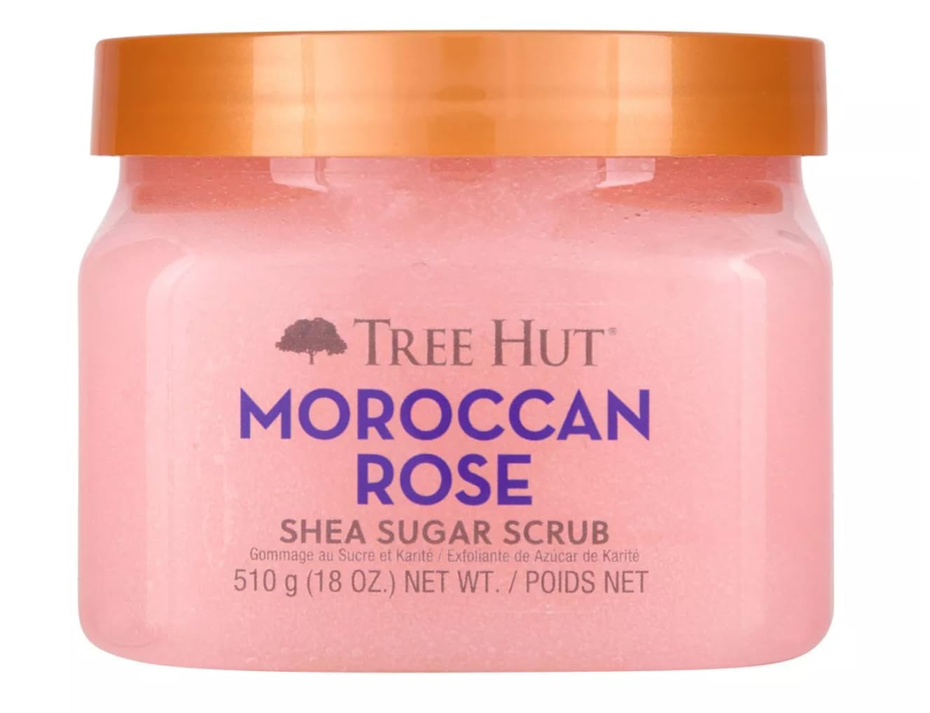Tree Hut Moroccan Rose Shea Sugar Body Scrub with Shea Butter & Essential Oils, 18 Oz - main product image