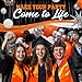 ALL-IN-1 Orange Black White Balloons Arch Kit with BONUS Starburst Balloons – Small & Large White Orange Black Balloons – Party Decorations for Graduation, Birthday Bengals, Halloween, Harley Davidson