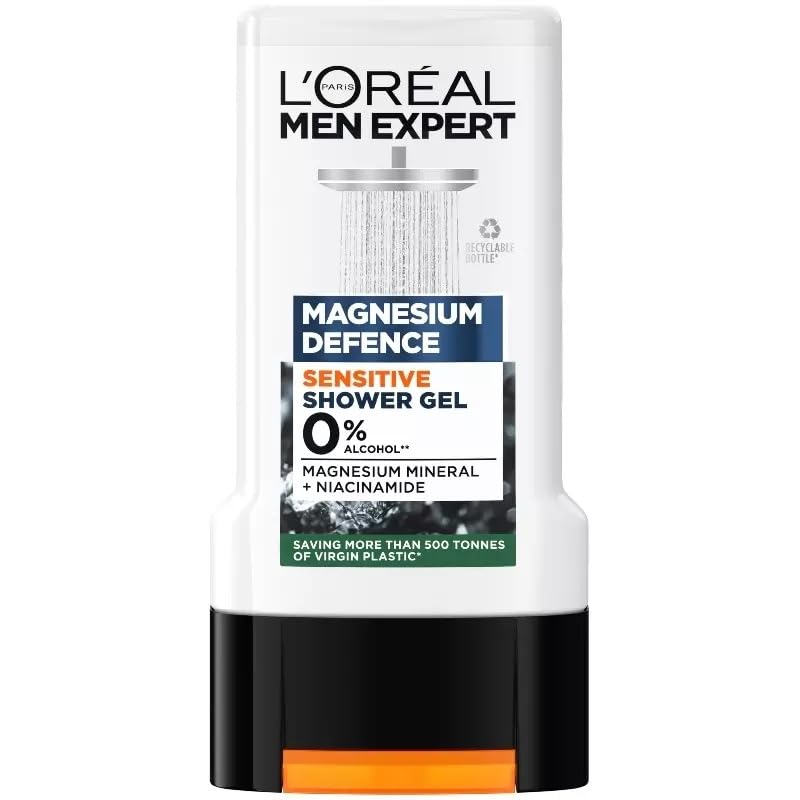 L'Oréal Paris Men Expert Shower Gel for Men 300ml (Magnesium Defense Sensitive)