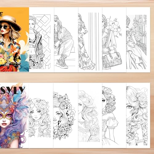 Vkye CC05V02 Set Of 2 Fashion Character Coloring Book thumb #2