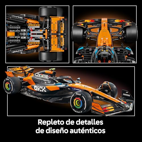 Miniatura 4 de LEGO Technic Coche McLaren MCL39 F1 - Kit de Maquetas para Adultos - Coche de Fórmula 1 Coleccionable con Motor V6, Diferencial y Activador de DRS - Regalo de F1 para Fans del Motor - 42228