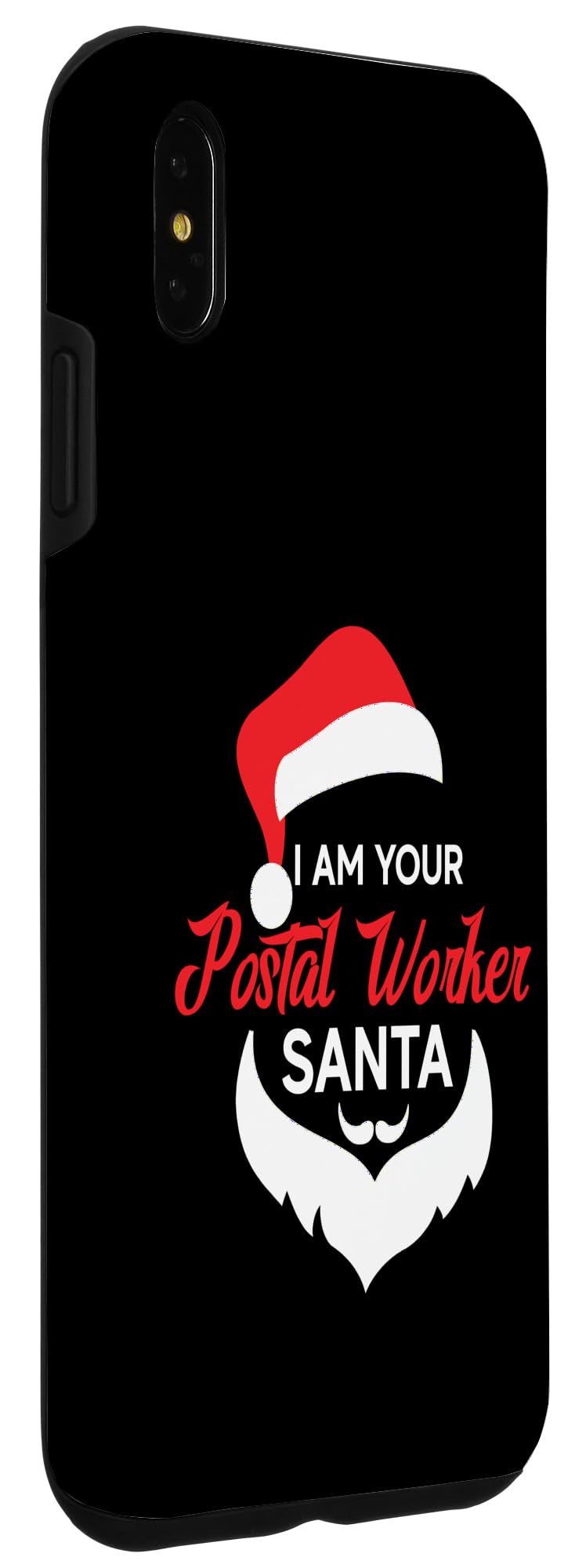 iPhone XS Max Postal Worker Santa Funny Christmas Design Case - Image 3