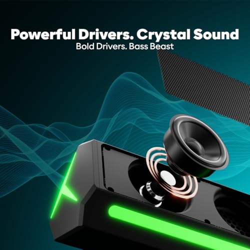 Image of GOVO GOSURROUND 600 | 90W Soundbar | 2.1 Channel Home Theatre | Deep Bass from 4 inch Subwoofer | BT v5.3, HDMI, AUX, USB Connectivity | 5 EQ Modes
