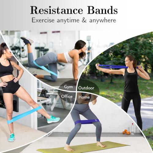 Image of Resistance Bands for Working Out, 5 Levels Elastic Exercise Bands