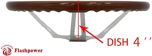 Flashpower Volante de madera clásico del músculo de la restauración original del coche 15"