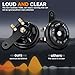 FARBIN Car Horn 12V Compact Motorcycle Horn 110dB Waterproof High & Low Tone Electric Horns Universal for Motorcycles Passenger Car Off-Road Vehicle Bikes ATVs etc.