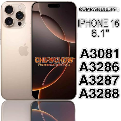 Remplacement écran OLED iPhone 16 Chowchow avec verre de protection 9H