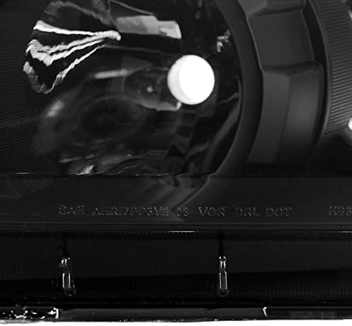 AKKON - For Black Smoked For 07-13 Tundra Pickup Truck Headlights + LED Tail Brake Lamp