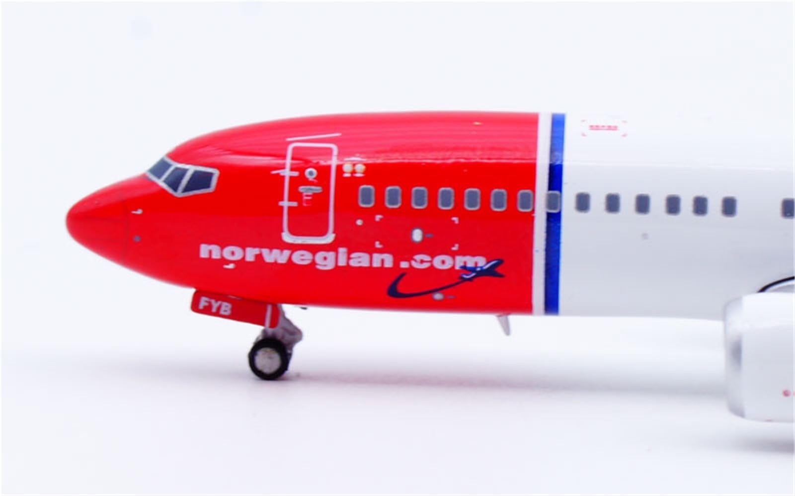 Repliki modeli samolotów 9CM dla norweskiego Air B737 MAX8 EI-FYB model samolotu odlewany wyświetlacz samolotu w skali 1:400 dla entuzjastów lotnictwa miniaturowy model samolotu