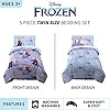 Disney Frozen 2 Kids Bedding Super Soft Comforter and Sheet Set with Sham, 5 Piece Twin Size, "Official" Disney Product By Franco #3