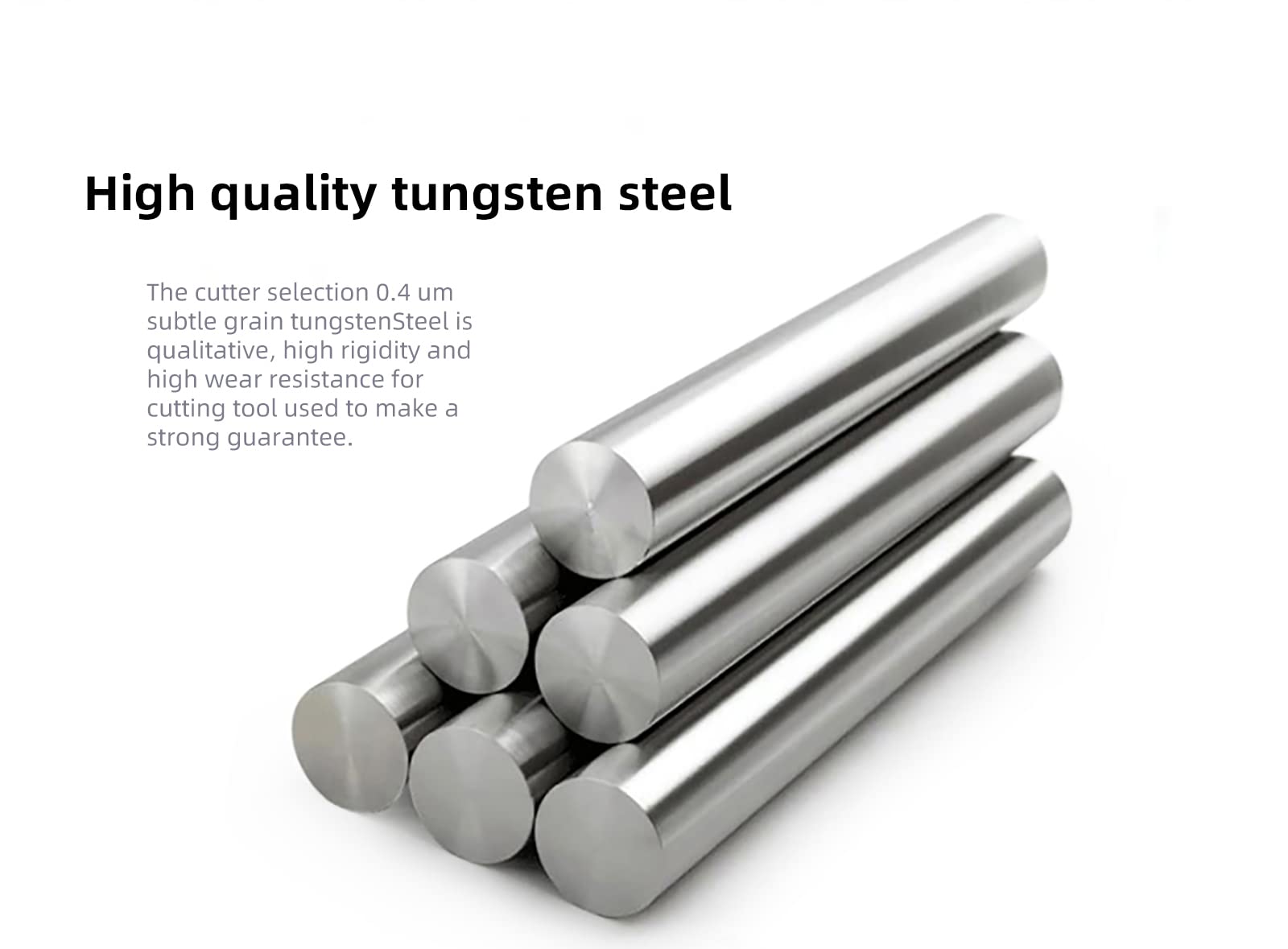 Set 3 Frese A Sfera In Metallo Duro - Per CNC, HRC 55, 2 Flauti, Per Alluminio E Materiali Duri - Foto 12