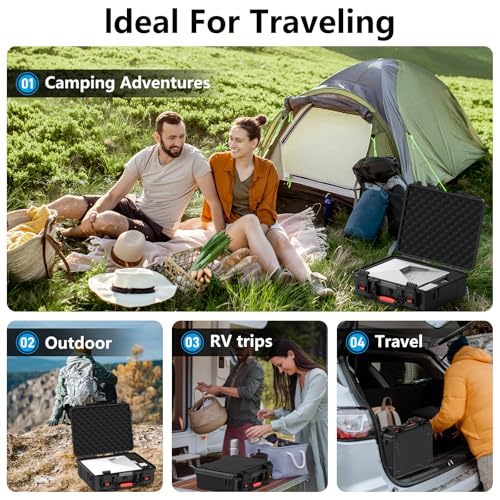 Image of Starlink Mini Case, Waterproof Hard case Fits Star Link Mini Dish, Portable Shoulder Dual Carry Options with Precision Cut Foam For Starlink Accessories,Ideal for Travel and Camping
