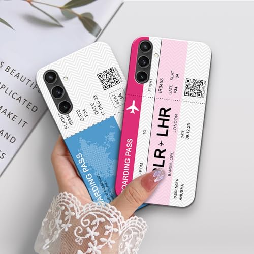 Image of COLORflow Polycarbonate Back Cover Case Compatible With Samsung Galaxy S23 FE 5G | Boarding Pass Colors Customized Back Cover Compatible With Samsung Galaxy S23 FE 5G, Multicolour