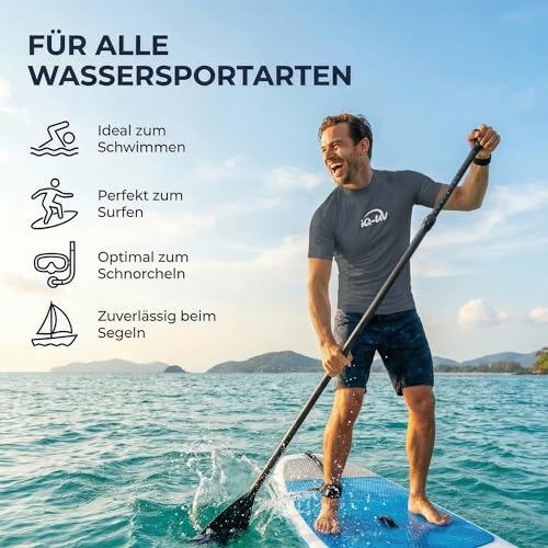 iQ-UV Herren UV 300 Slim Fit Kurzarm T-Shirt, grau (ash), M (50)