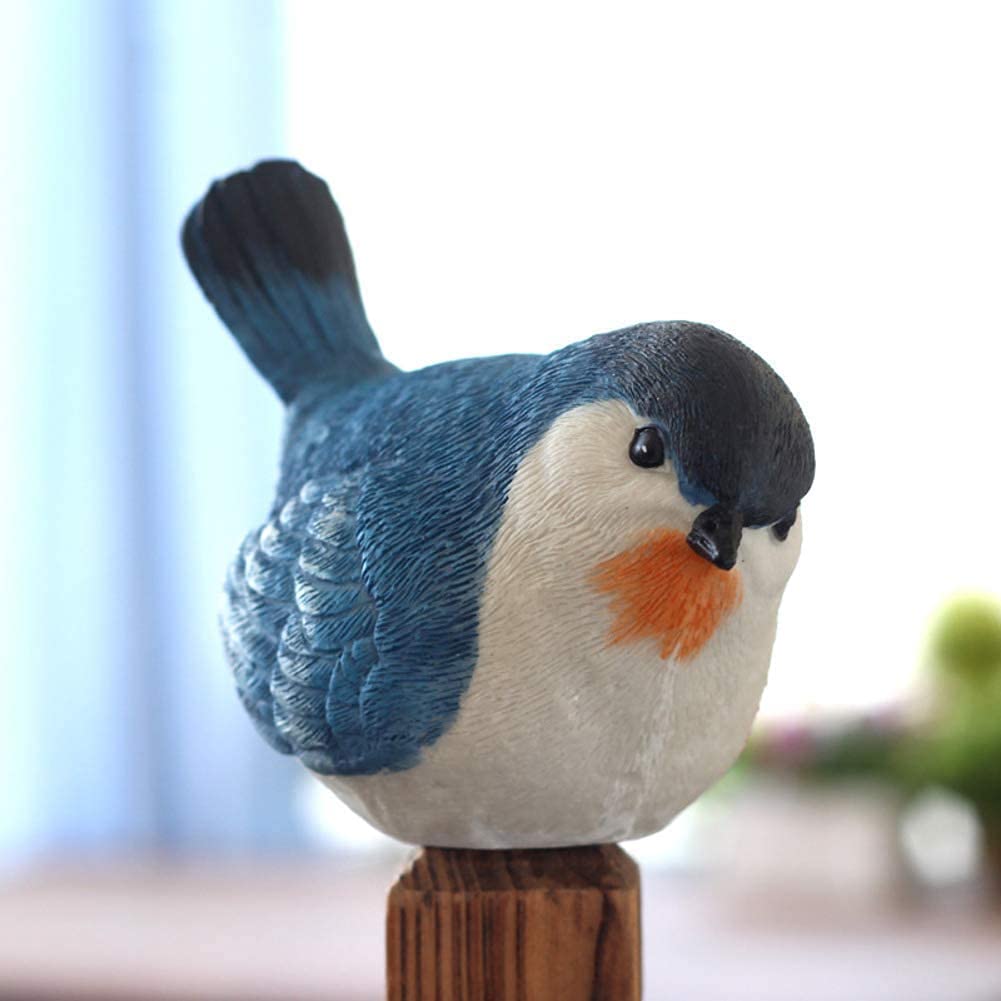 DFrywdgSEY Animal statue, Garden Statues Outdoor Decor Balcony Figurine Creative Ornaments Figurines, Resin Bird Gardening