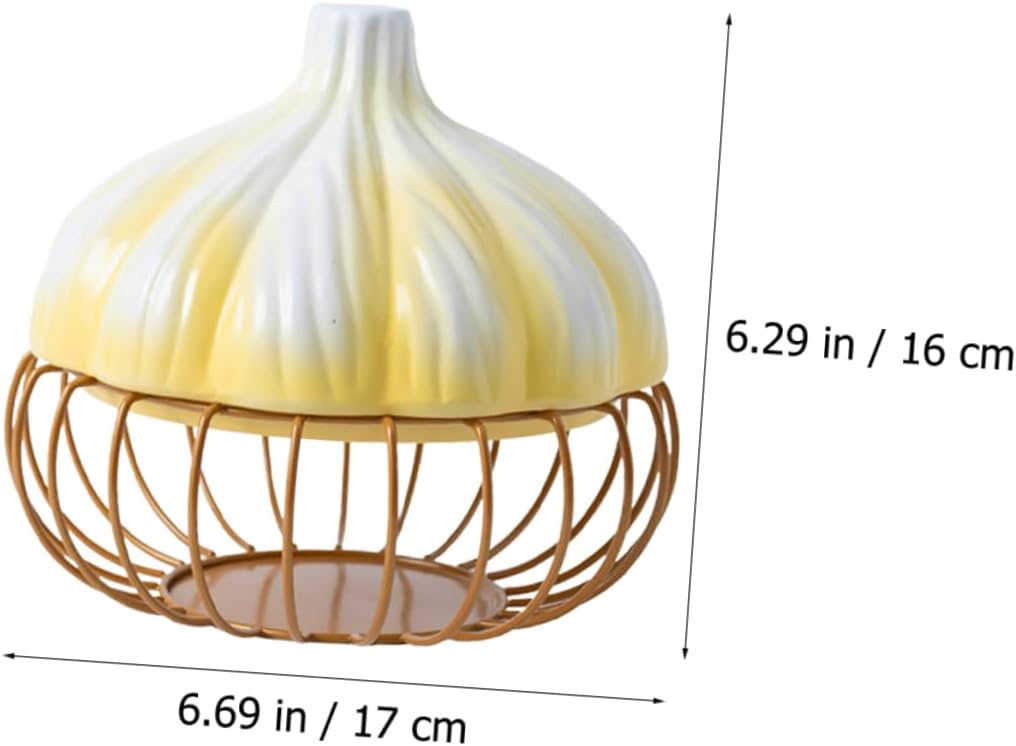 LIFKOME Egg Basket Garlic Holder Kitchen Storage Organizer Farmhouse Dinnerware