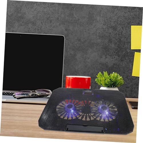 Base para portátil con ventiladores USB 14-15.6 pulgadas negra miniatura 4