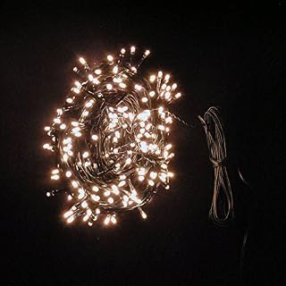 JnDee Fully Waterproof Fairy Lights 20M 200 LED Warm White Colour with 8 Modes, 8H Timer + Memory