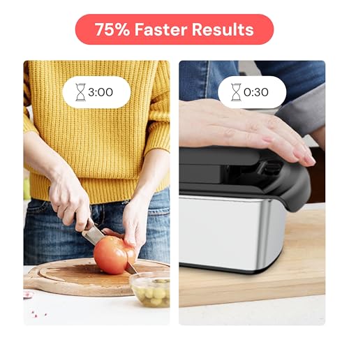 Image of Fullstar Pro Original Vegetable Chopper & Mandoline - Chopper & Mandoline Lids - Food Chopper with Container, Fruit Slicer, Onion Dicer - All-in-One Prep Tool - Kitchen Gadgets & Gifts (8 in 1, Steel)