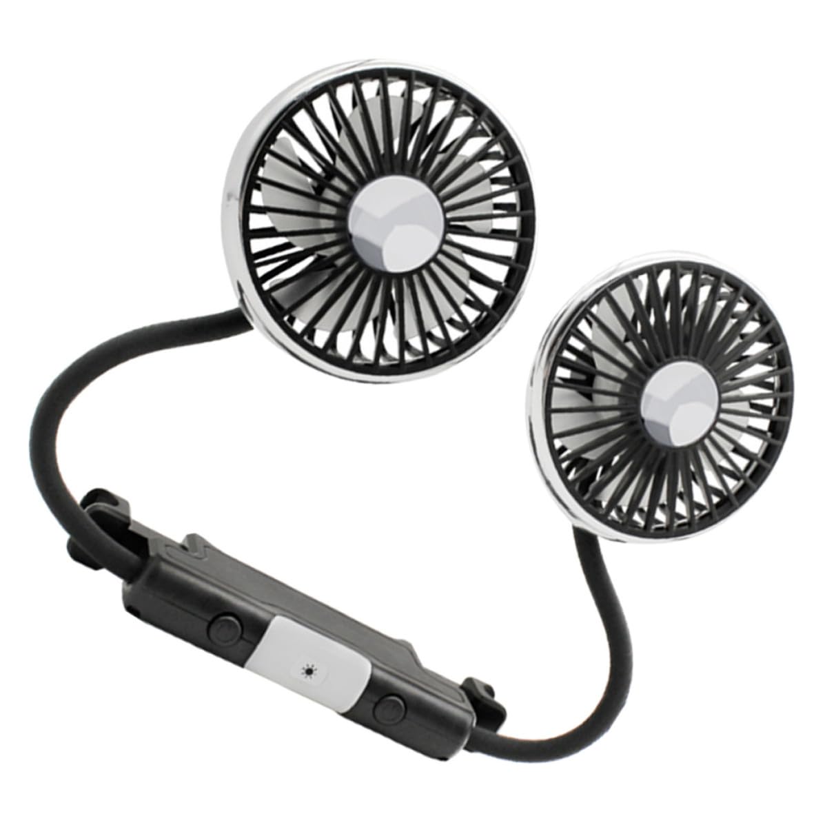 Ventilador para coche USB SECFOU con rotación 360 y clip de fijación potente