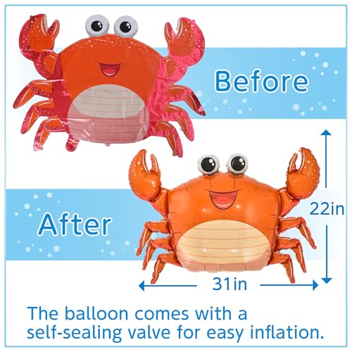 Ballons hélium créature marine extra large anti-fuite pour décorer une salle sans stress