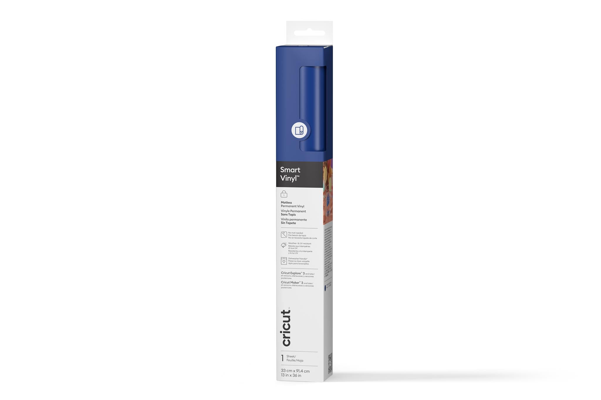 Cricut™ Smart Vinyl™ Matless Permanent Vinyl (0.9m / 3 ft) | Blue