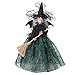 Poupée De Sorcière Halloween, Poupées De Charmantes Sorcières, Belle Figurine De Sorcière, Sorcière Fée Dark Sur Broom Magic, Belle Sorcière Jouet Collectibles Doll Halloween Automne Décorations