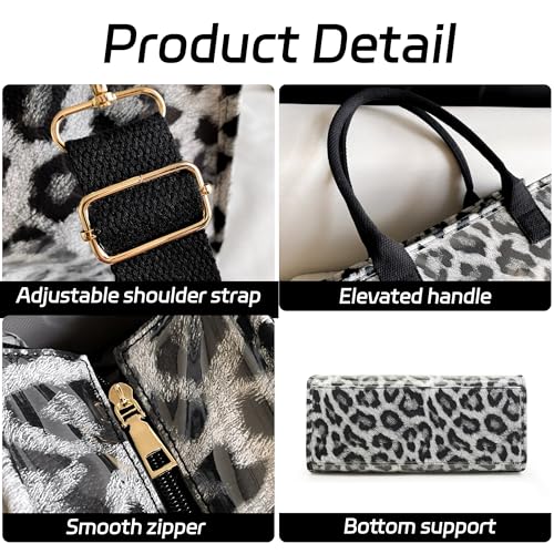 Image of GISMTR PVC Tote Bag for Women Large Letters Print Hobo Handbags Kraft Paper Shoulder Bag with Strap for Work Travel