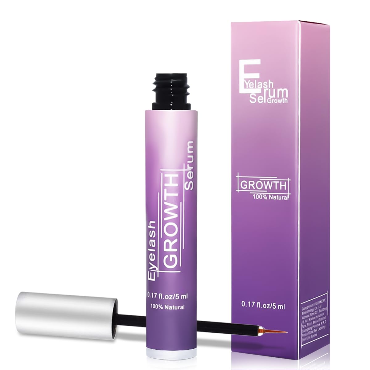 5ML Serum Pestañas,Serum Pestañas Crecimiento,Para el Crecimiento De Pestañas Gruesas y Largas,Tratamiento Fortalecedor y Alargador Para Pestañas y Cejas,Ingredientes Naturales
