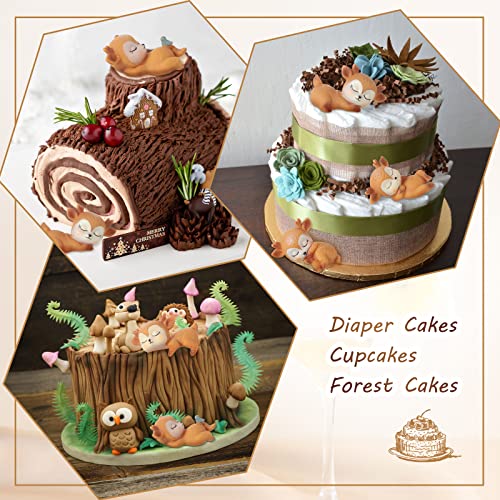 Youyole Christmas Deer Figurines Cake Toppers For Baby Shower Woodland Animal Deer Topper Cute Doe Fawn Cake Ornaments Decorations For Birthday Wedding Anniversary Party (12 Pieces) #TOP2