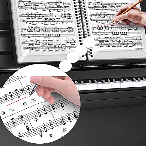 Waterdicht ABS Muziekblad Map Lied Bestand Clef Papier Opslag Plastic Opslag Rack, A4-documenten Verzamelmap, Pianogitaar Muziekinstrumentaccessoires - Image 8