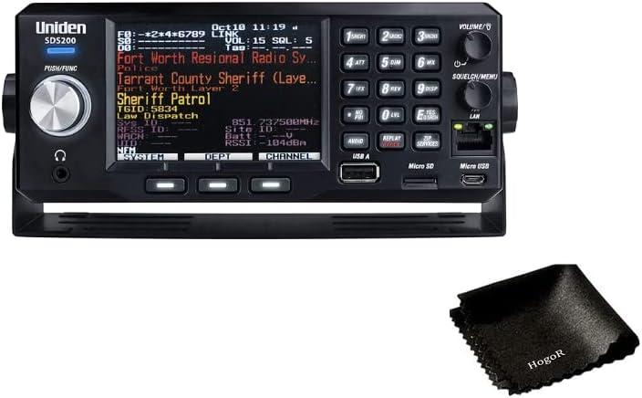 SDS200 Advanced X BaseMobile Digital Trunking Policía Escáner de radio Policía, último con tecnología True IQ Receiver El mejor dispositivo de