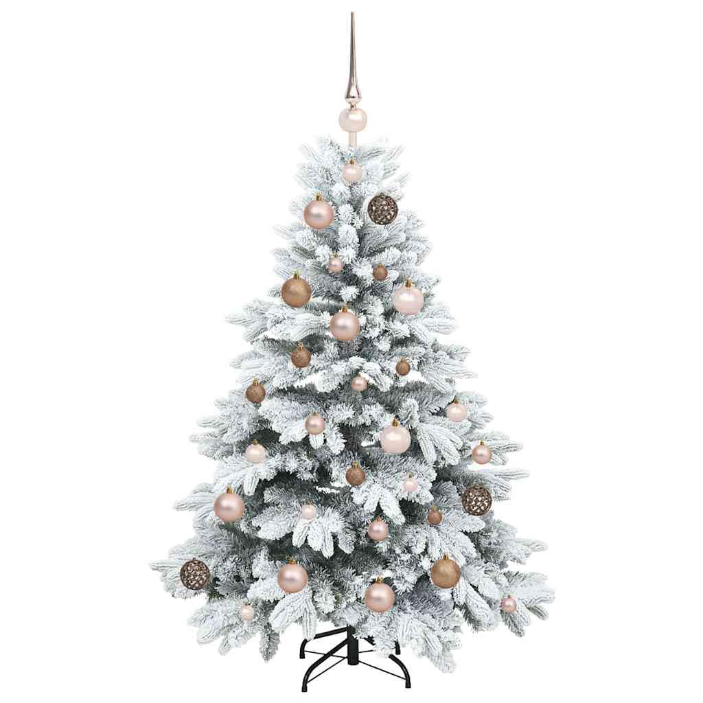 Árbol Navidad LED 120 cm PE PVC Blanco Cálido