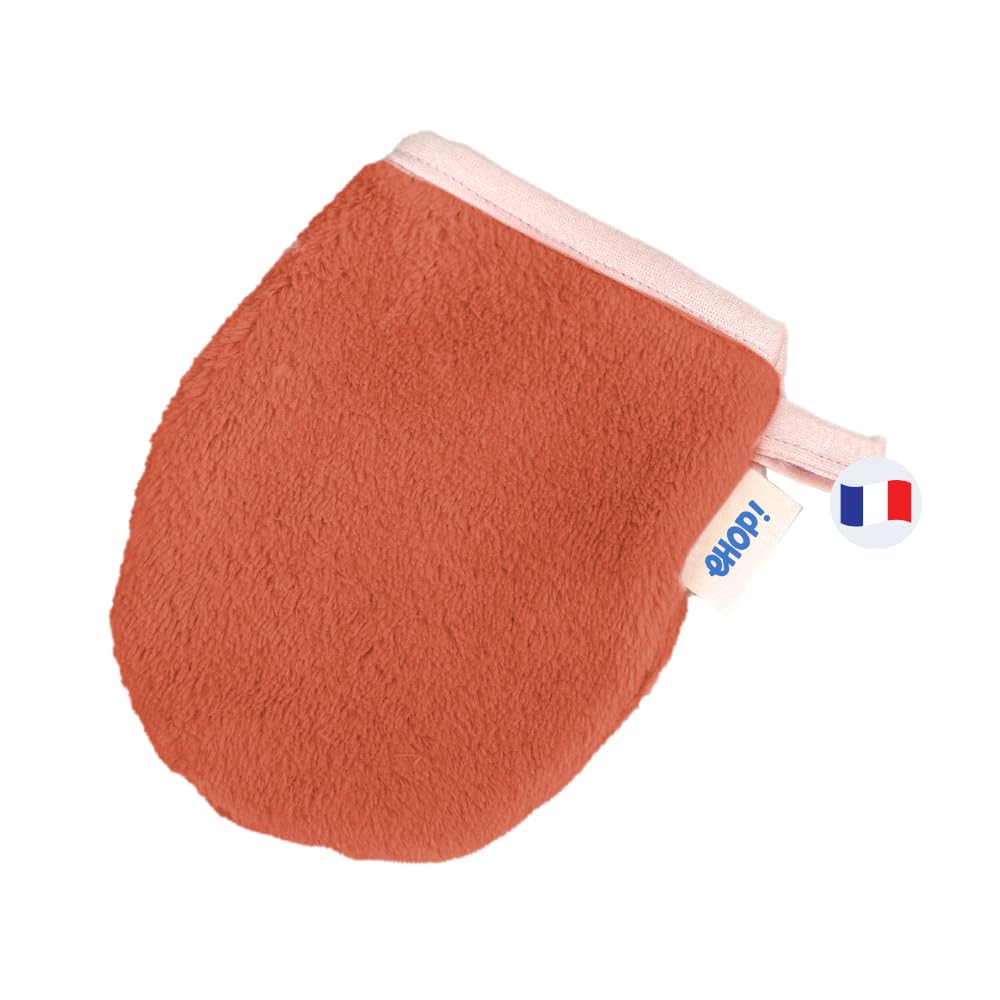 Ehop - Pack - Makeup Remover Glove - Pack of 1 (Orange, Single)