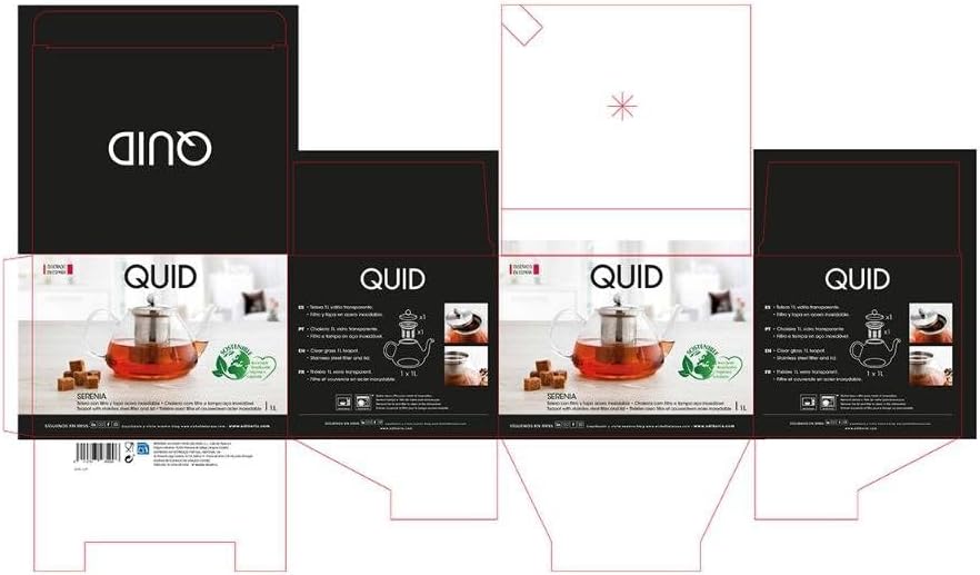 Quid Borosilicate Glass Italian Coffee Maker (1 L)