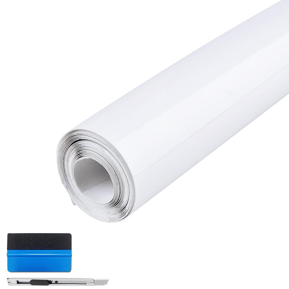 Foneso Lackschutzfolie Transparent (5cm x 9m) - Universal Steinschlagschutzfolie für Türkante, Ladekantenschutz & Einstiegsleisten, Selbstklebender & Unsichtbarer Schutzfilm für Autolack