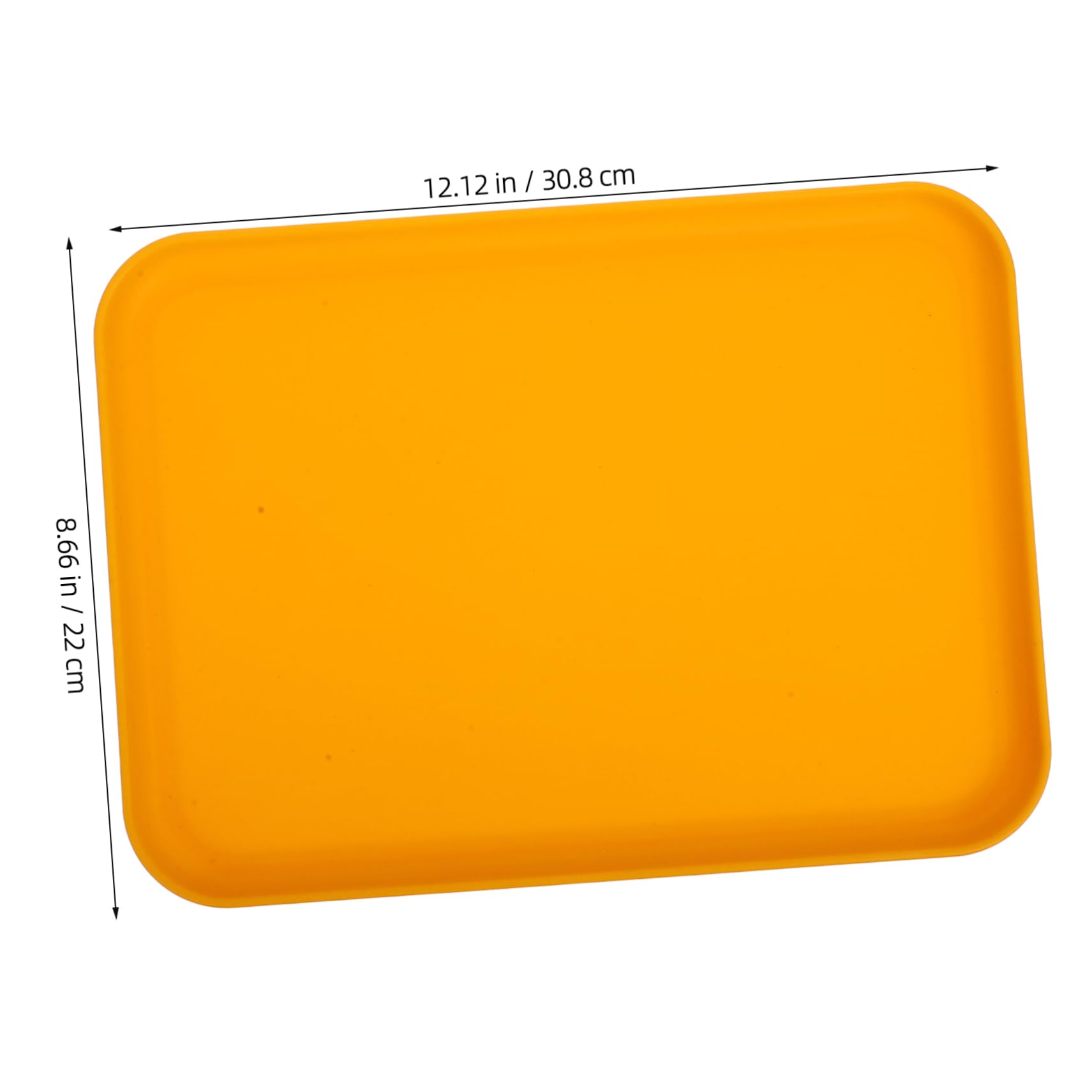 HOLIDYOYO Multi-Functional Fruit Plate Large Square Tray White Serving Platter Outdoor Serving Tray