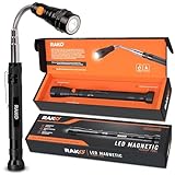 RAK Magnetic Pickup Tool Gifts for Men - Telescoping Magnet with LED Flashlight and 22 Inches Extendable Neck, Cool Gadgets Stocking Stuffer Holiday Christmas Gifts for Dad, Husband, Grandpa, Handyman