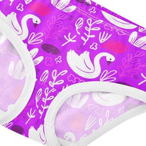 Girls' Underwear Cute Swan Purple Toddle Brief Panties 23019624