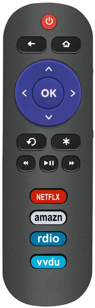 Allimity EN3A32 Replacement Remote fit for Hisense Roku TV 40H4 48H4 32H4C 40H4C 48H4C 50H4C 32H4D 40H4D 43H4D 50H4D 55H4D 43R6D 65R6D 50R6D 55R6D 40H4C1 40H40C 48H4C1 48H4C2 LTDN40K25DWUS