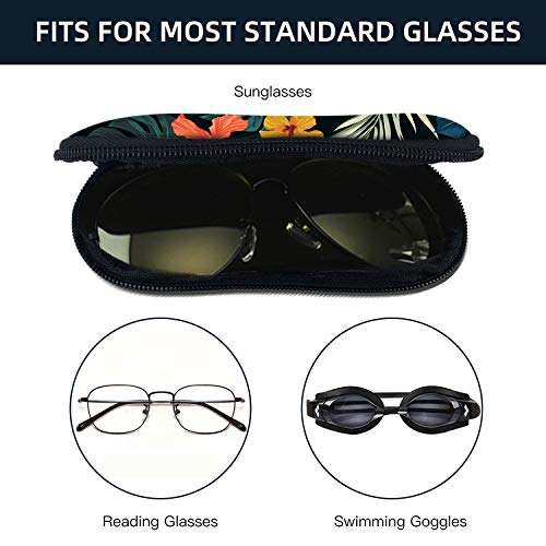 Image of Sunglasses Soft Case with Carabiner Ultra Light Neoprene Zipper Glasses Case