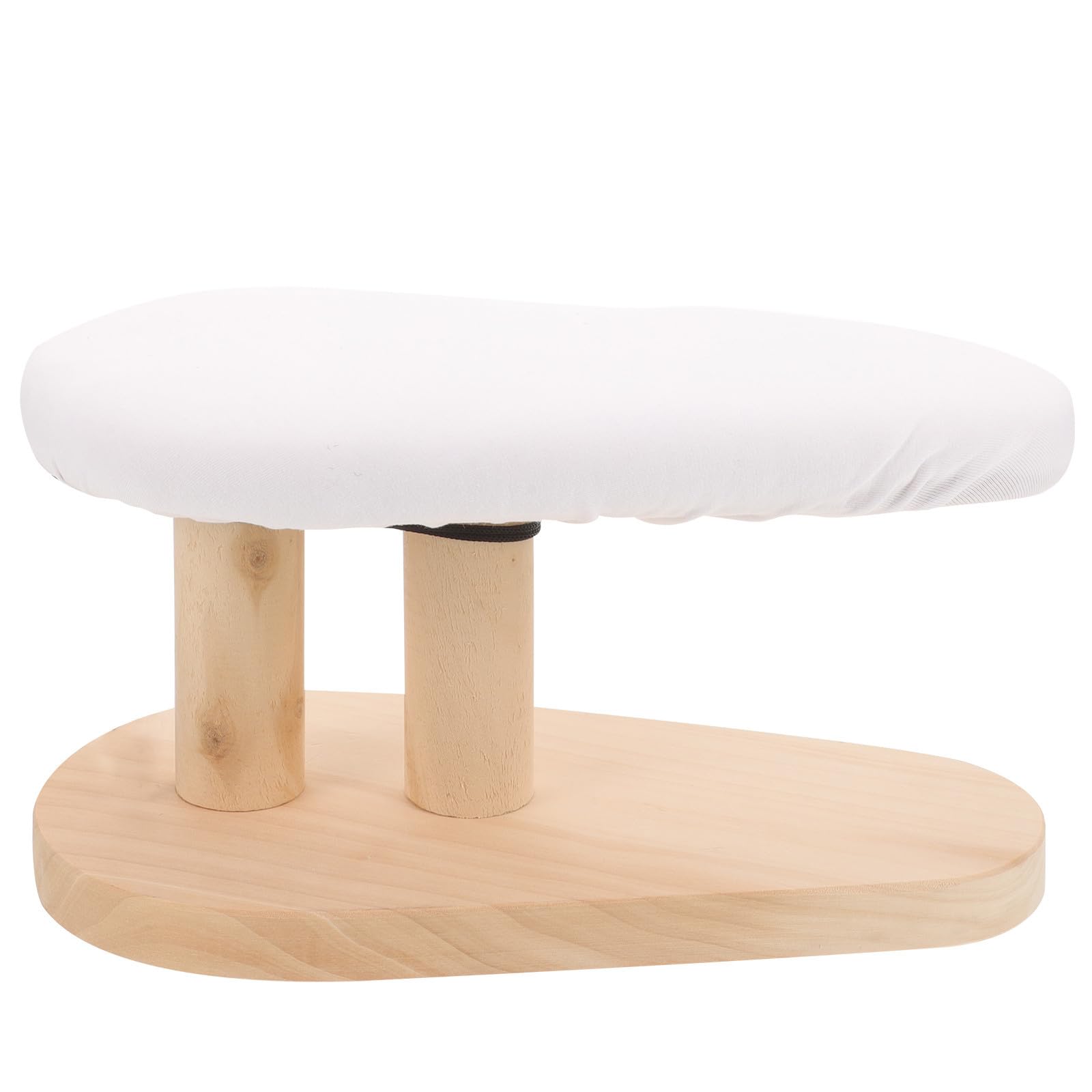 Asse da Stiro Multifunzione in Legno Rivestimento in Stoffa | Abiti e Manicotti, Design Semplice Sagomato, Migliora L’estetica Complessiva