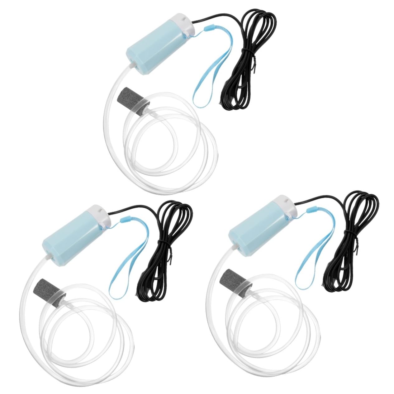Kisangel USB-Sauerstoffpumpe USB Sauerstoffpumpe Tragbare Sauerstoffpumpe Kompakte Sauerstoffpumpe USB Luftpumpe Aquarium Wasserflasche Tank Aquariumbelüfter USB-Belüfter Abs Sky-Blue